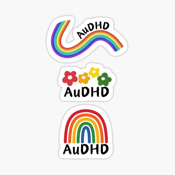 Item preview, Colourful AuDHD rainbow set (ADHD and autism) | Neurodiversity designed and sold by NeurodiverseTea.