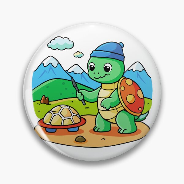 Item preview, Turtle Artist Painting a Beach designed and sold by omerfdln34.