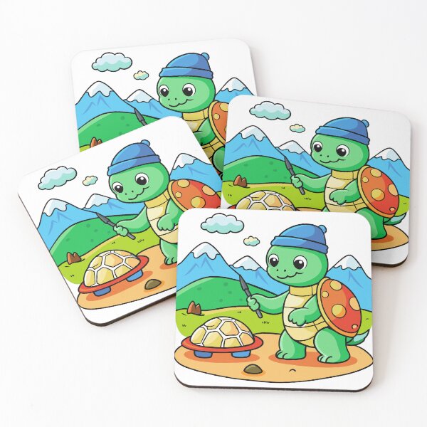 Item preview, Turtle Artist Painting a Beach designed and sold by omerfdln34.