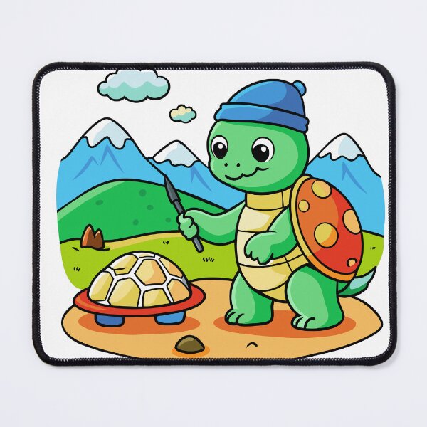 Item preview, Turtle Artist Painting a Beach designed and sold by omerfdln34.