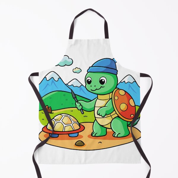 Item preview, Turtle Artist Painting a Beach designed and sold by omerfdln34.
