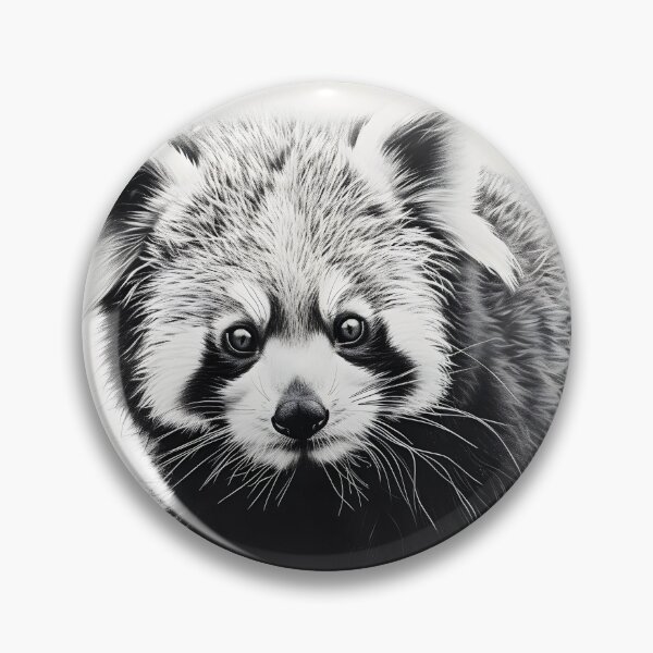 Item preview, Black and white Red Panda pencil drawing designed and sold by Pencil-Art.