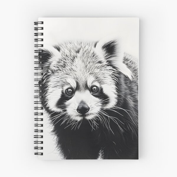 Item preview, Black and white Red Panda pencil drawing designed and sold by Pencil-Art.