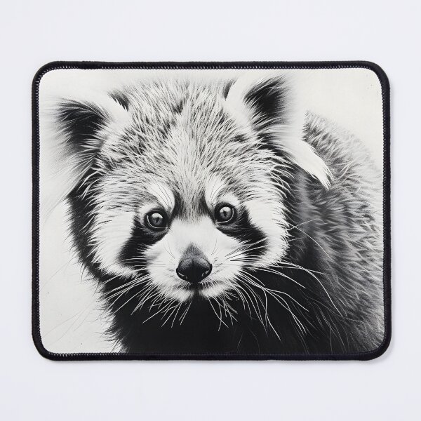 Item preview, Black and white Red Panda pencil drawing designed and sold by Pencil-Art.