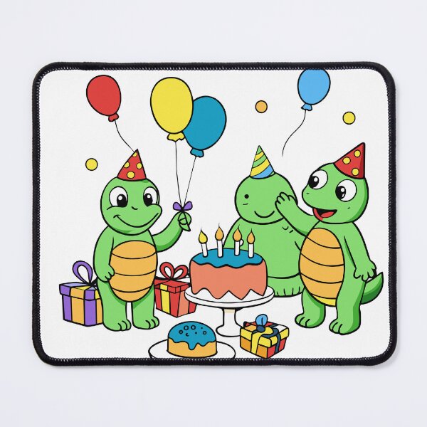 Item preview, Turtles Celebrating a Birthday Bash designed and sold by omerfdln34.