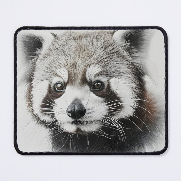 Item preview, Black and white Red Panda pencil drawing designed and sold by Pencil-Art.