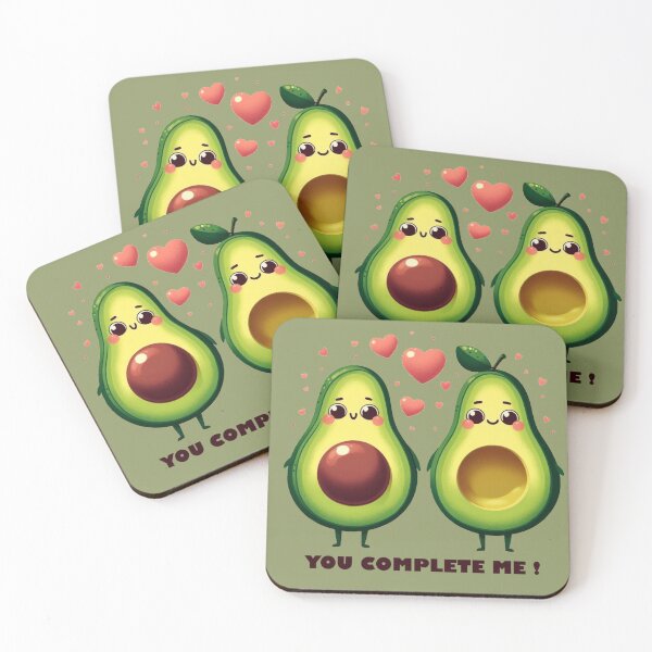 Item preview, You Complete Me Avocado designed and sold by Retro Occult.