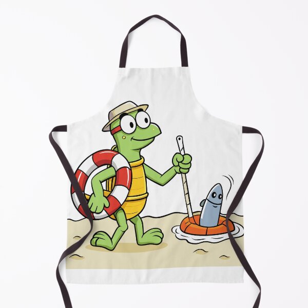 Item preview, Turtle Lifeguard Rescuing a Stranded Swimmer designed and sold by omerfdln34.