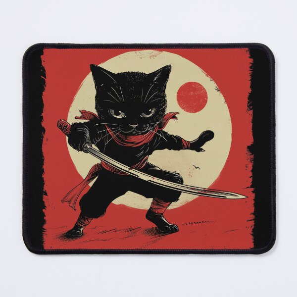 Item preview, Midnight Samurai Cat Design designed and sold by Apogee Publishing.