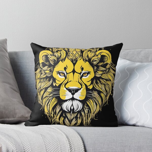 Item preview, Male Lion Yellow coloured tattoo design - 2 designed and sold by Elizabeth-Banks.