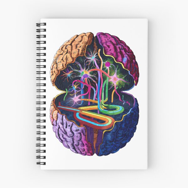 Item preview, Vibrant Brain Art - Colorful Neural Pathways Illustration - Digital Brain Art designed and sold by WatermelonPink.