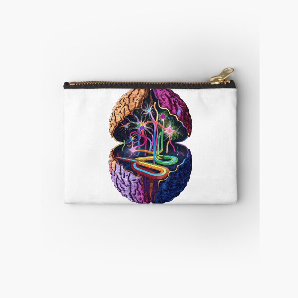Item preview, Vibrant Brain Art - Colorful Neural Pathways Illustration - Digital Brain Art designed and sold by WatermelonPink.
