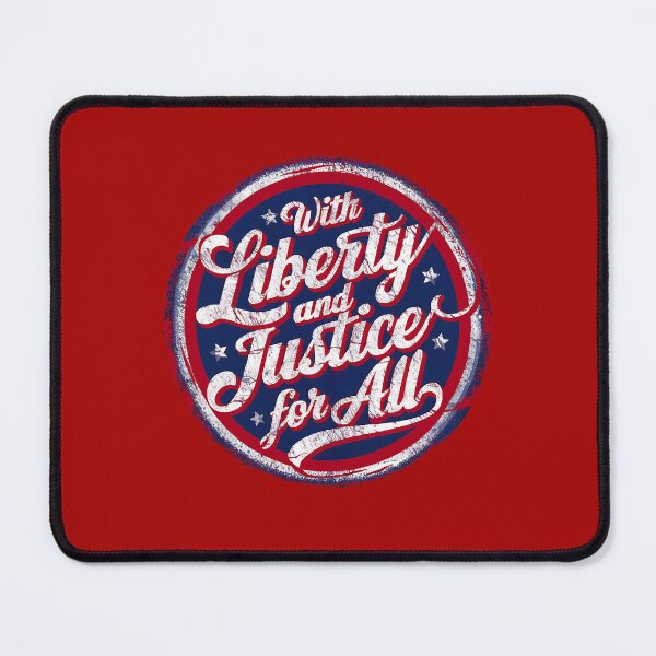 Item preview, With Liberty and Justice for All, Red White and Blue designed and sold by LoveAudra.
