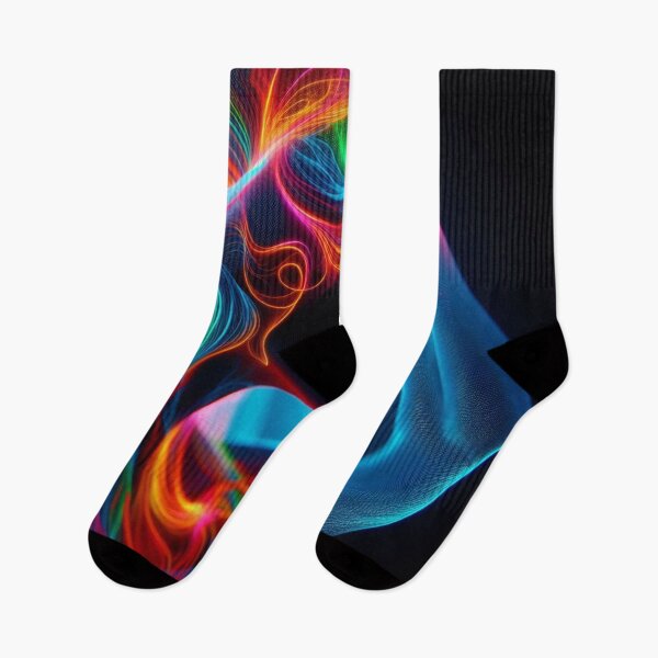 Item preview, Abstract woman with neon colorful smoke designed and sold by Lelica011.