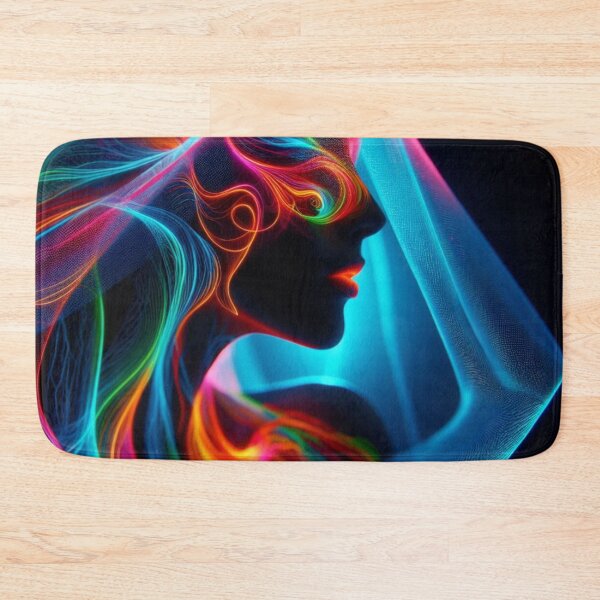 Item preview, Abstract woman with neon colorful smoke designed and sold by Lelica011.