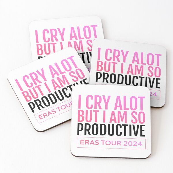 Item preview, I cry alot but i am so productive Taylor Swift Eras Tour Merch Design Tshirt Sticker designed and sold by Kara’s Creations.