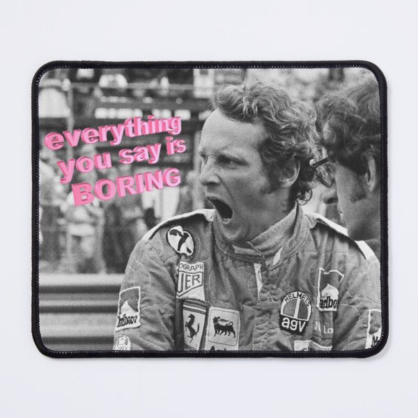 Item preview, Niki Lauda funny meme print designed and sold by cceridwenx.