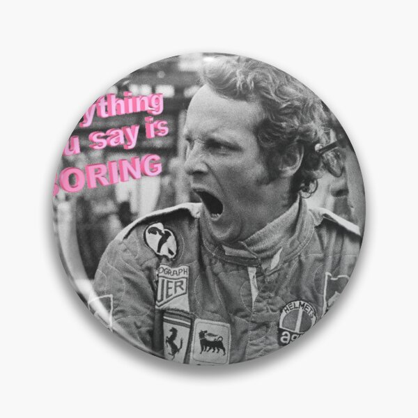 Item preview, Niki Lauda funny meme print designed and sold by cceridwenx.