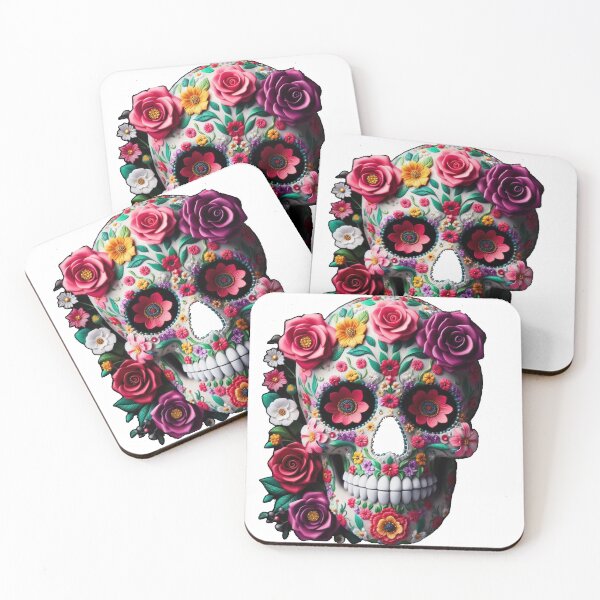 Item preview, "Floral Renaissance: White Skull" designed and sold by geartes.