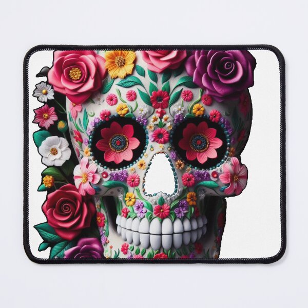 Item preview, "Floral Renaissance: White Skull" designed and sold by geartes.