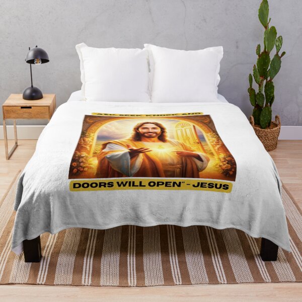 Item preview, "Ask, seek, knock, and doors will open" - Jesus designed and sold by STO1KA.