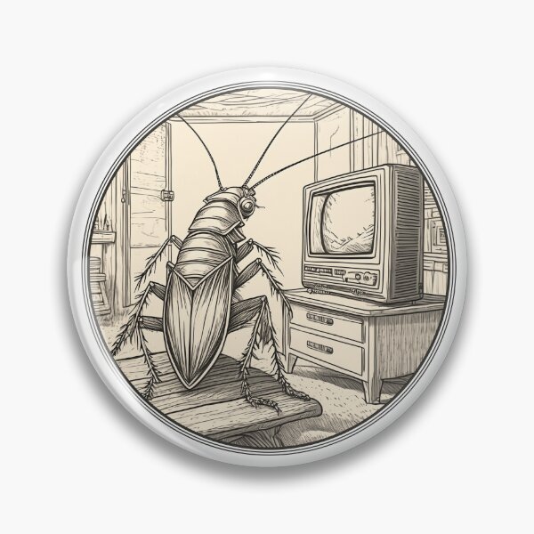 Item preview, Roach watching TV designed and sold by paolaalchapar.