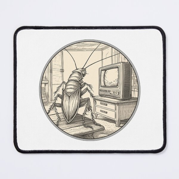 Item preview, Roach watching TV designed and sold by paolaalchapar.