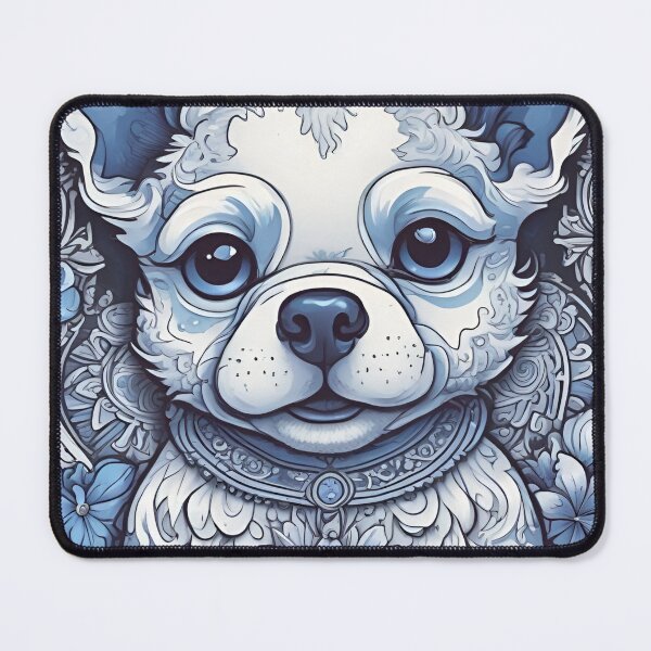 Item preview, Ironstone Blue Puppy  designed and sold by MatrixTattoo.