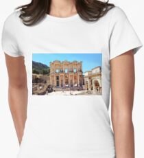 “Today Meets Yesterday”, Photo / Digital Painting Women's Fitted T-Shirt