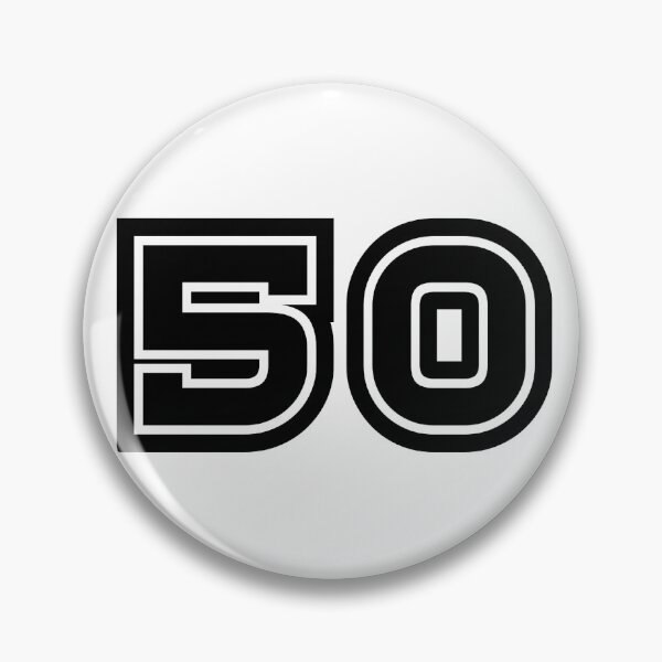 Item preview, 50, fifty, black, sport designed and sold by Numbers-Art.