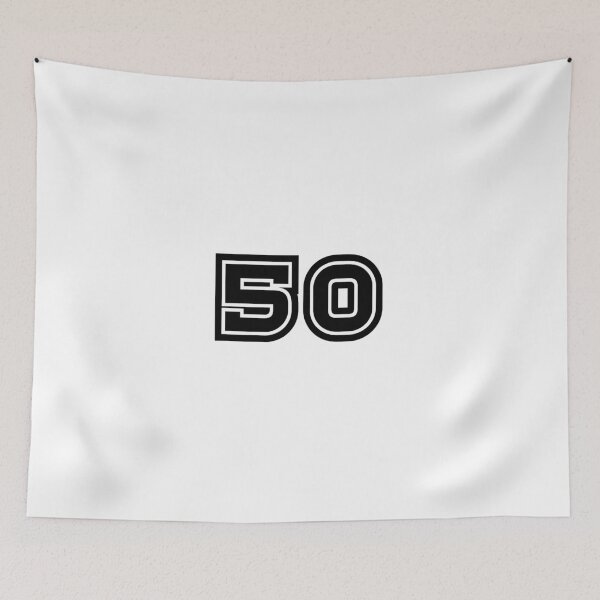 Item preview, 50, fifty, black, sport designed and sold by Numbers-Art.