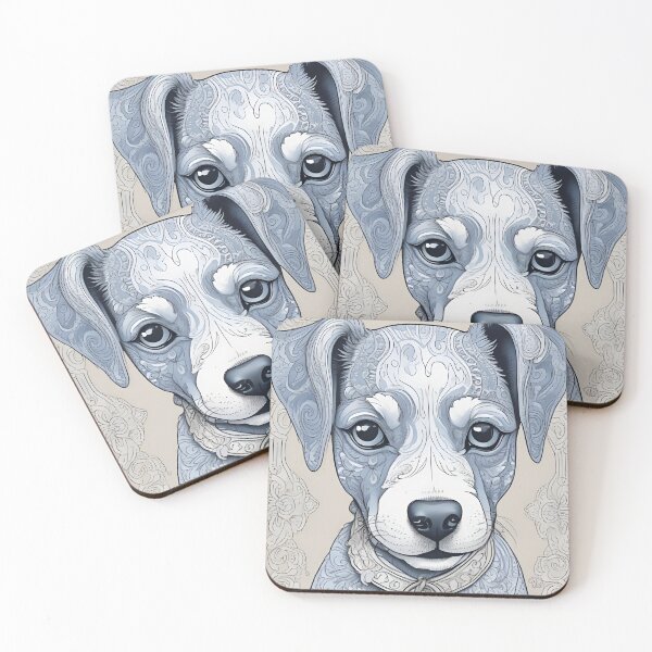 Item preview, Ironstone Blue Puppy design designed and sold by MatrixTattoo.