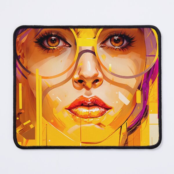Item preview, Yellow Abstract Painting designed and sold by PixelCraftDSG.