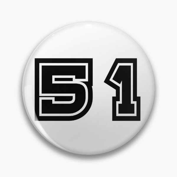 Item preview, 51, fifty-one, black, sport designed and sold by Numbers-Art.