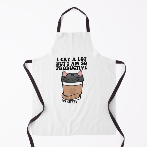 Item preview, i cry a lot but i am so productive its an art Funny Gat designed and sold by CHAKSTYLE.