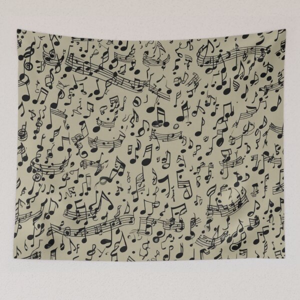 Item preview, Abstract Music Notes Pattern designed and sold by calibrit.