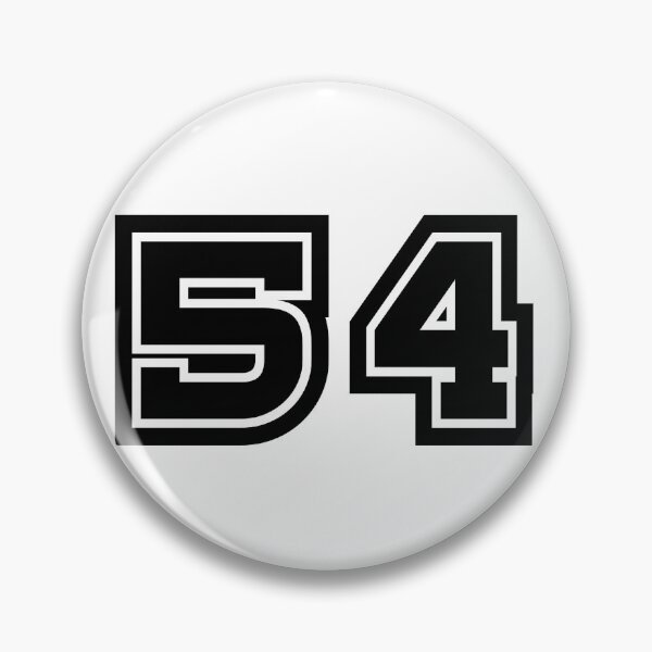 Item preview, 54, fifty-four, black, sport designed and sold by Numbers-Art.