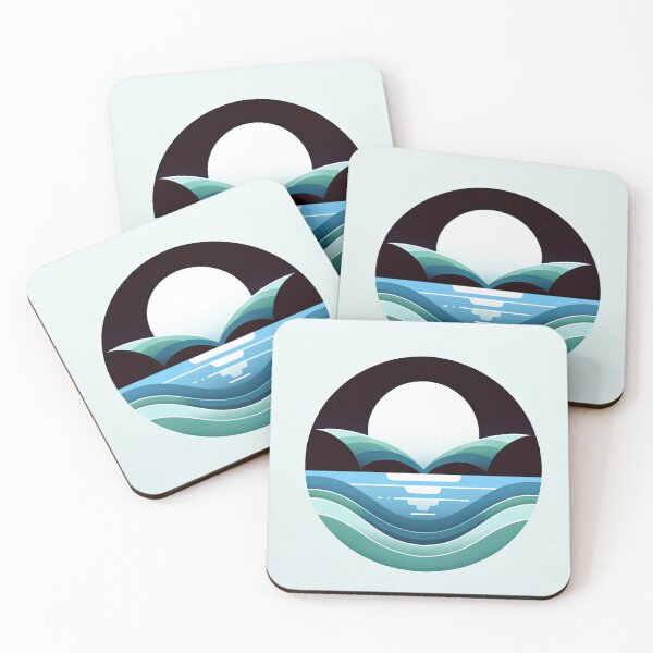 Item preview, Serene Lake in Minimalist Style designed and sold by SunkenCost.