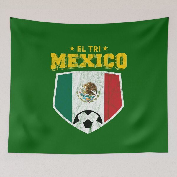 Artikelvorschau, Fußball-Staatsflaggen-T-Shirt Fußball-Jersey-Weltcup EL Tri Mexiko entworfen und verkauft von screenworks.