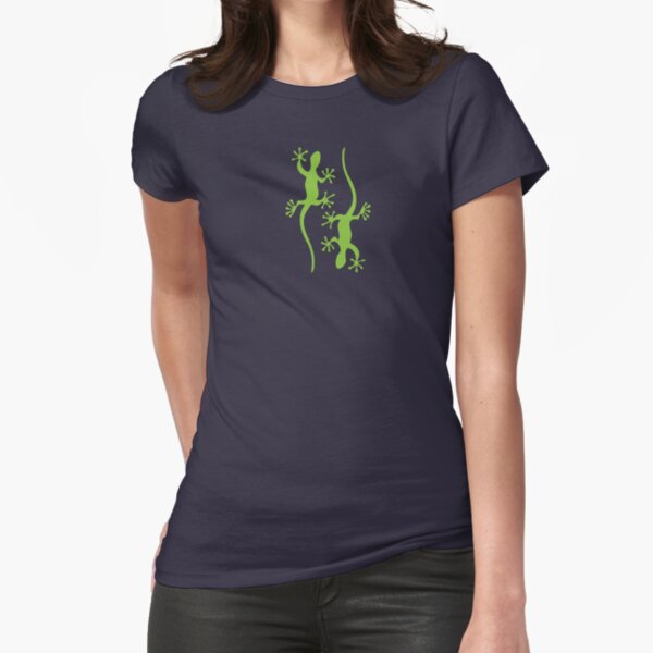 Two green geckos Tee Fitted T-Shirt