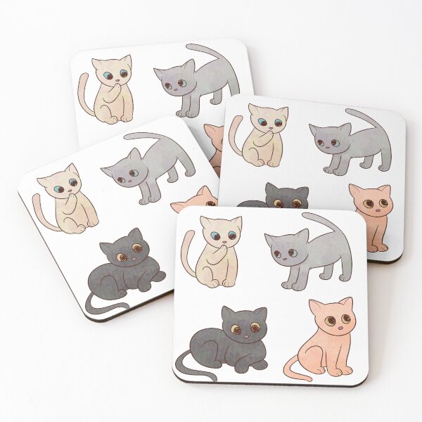 Item preview, Cute Textured Kittens designed and sold by Optimist Jenna: Neurodivergent Designs.