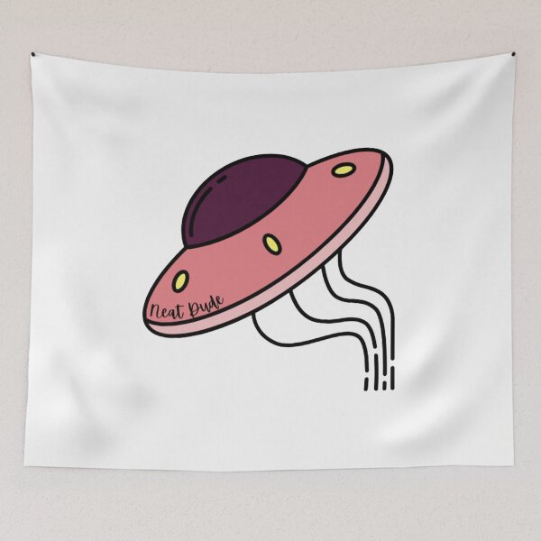 Item preview, Neat Dude Space Ship Orange designed and sold by JustBeingAlicia.