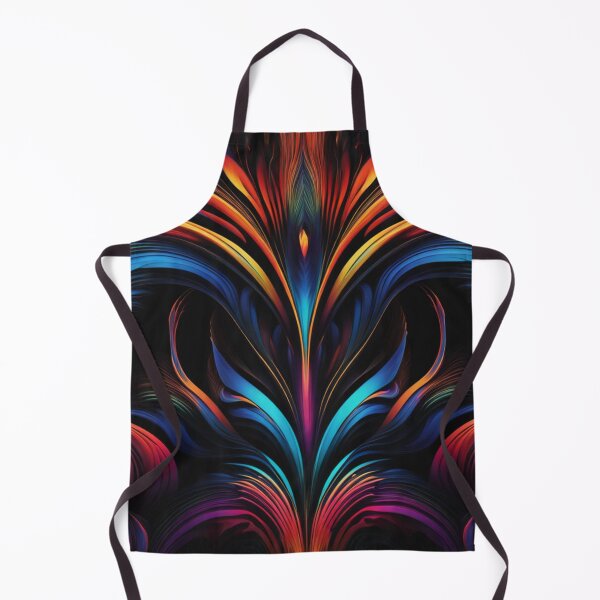 Item preview, Abstract Vivid Colors on Black Pattern designed and sold by calibrit.