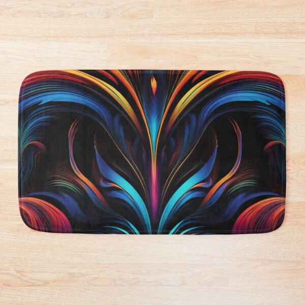 Item preview, Abstract Vivid Colors on Black Pattern designed and sold by calibrit.