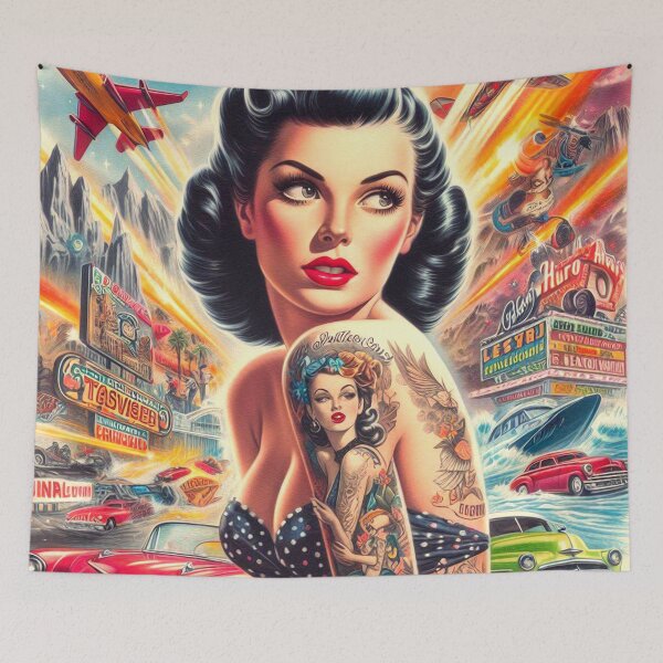 Item preview, Hot Tattooed Pinup designed and sold by PulpVintage.