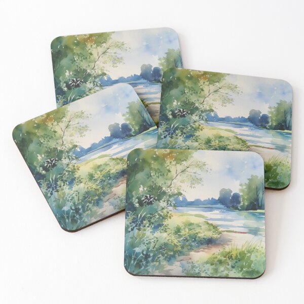 Item preview, Summer River Watercolor  designed and sold by StephanieLZ.