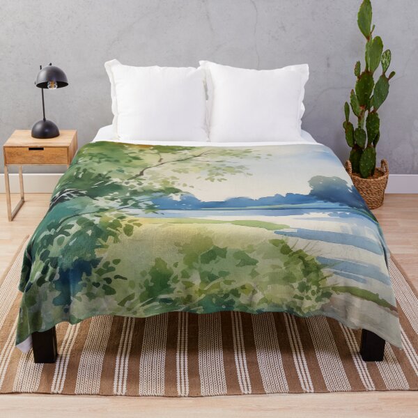 Item preview, Summer River Watercolor designed and sold by StephanieLZ.
