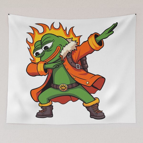 Item preview, Pepe The Frog Flaming and Dabbing designed and sold by Designowner.