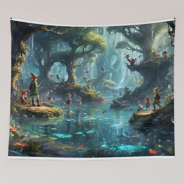 Item preview, A Peaceful Afternoon in the Enchanted Forest Realm - Elves Design designed and sold by Second Draft Visuals.