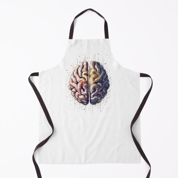 Item preview, Brain Illustration Art - Creative Neuroscience Illustration - Digital Brain Art designed and sold by WatermelonPink.